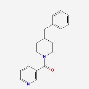 molecular formula C18H20N2O B5547281 3-(4-BENZYLPIPERIDINE-1-CARBONYL)PYRIDINE 
