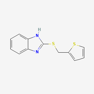 molecular formula C12H10N2S2 B5547370 2-thiophen-2-ylmethylsulfanyl-1H-benzoimidazole 