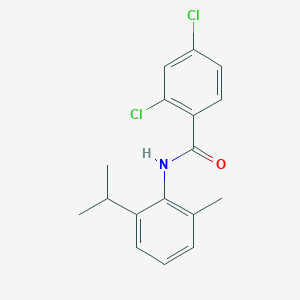 molecular formula C17H17Cl2NO B5547392 2,4-dichloro-N-[2-methyl-6-(propan-2-yl)phenyl]benzamide 
