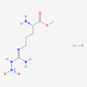 molecular formula C7H16ClN5O4 B554742 Methyl N5-(imino(nitroamino)methyl)-L-ornithine monohydrochloride CAS No. 51298-62-5