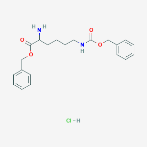molecular formula C21H27ClN2O4 B554748 Benzyl 2-amino-6-(phenylmethoxycarbonylamino)hexanoate;hydrochloride CAS No. 6366-70-7