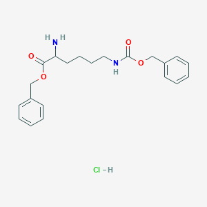 molecular formula C21H27ClN2O4 B554748 (S)-Benzyl 2-amino-6-(((benzyloxy)carbonyl)amino)hexanoate hydrochloride CAS No. 6366-70-7