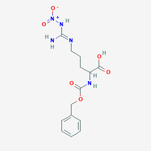 molecular formula C14H19N5O6 B554761 Z-Arg(NO2)-OH CAS No. 2304-98-5