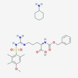 molecular formula C30H45N5O7S B554762 Z-Arg(Mtr)-OH.CHA CAS No. 80745-09-1