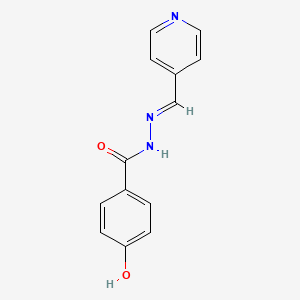 molecular formula C13H11N3O2 B5547682 4-HYDROXY-N'-[(E)-(PYRIDIN-4-YL)METHYLIDENE]BENZOHYDRAZIDE 