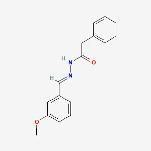 molecular formula C16H16N2O2 B5547790 N'-[(E)-(3-methoxyphenyl)methylidene]-2-phenylacetohydrazide 
