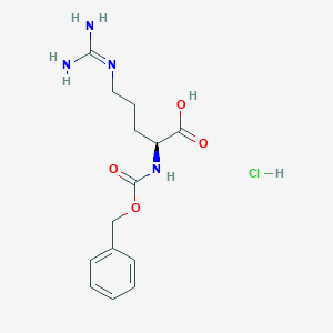 molecular formula C14H21ClN4O4 B554789 Z-Arg-OH.HCl CAS No. 56672-63-0