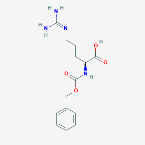 molecular formula C14H20N4O4 B554791 L-Arginine, N2-[(phenylmethoxy)carbonyl]- CAS No. 1234-35-1