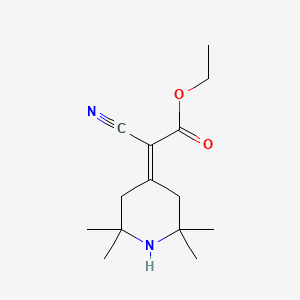 molecular formula C14H22N2O2 B5547918 ethyl 2-cyano-2-(2,2,6,6-tetramethylpiperidin-4-ylidene)acetate 