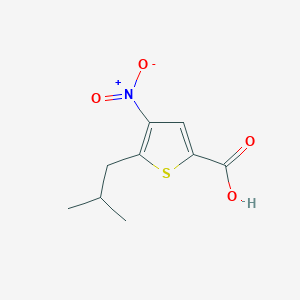 molecular formula C9H11NO4S B5547932 5-(2-Methylpropyl)-4-nitrothiophene-2-carboxylic acid 