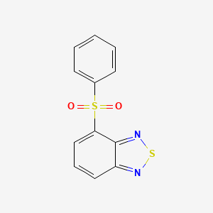 molecular formula C12H8N2O2S2 B5548016 4-(Benzenesulfonyl)-2,1,3-benzothiadiazole 