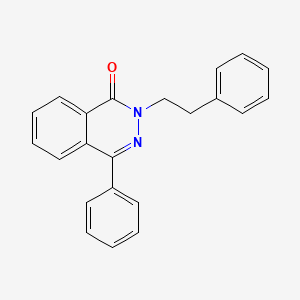 molecular formula C22H18N2O B5548132 4-PHENYL-2-(2-PHENYLETHYL)-1,2-DIHYDROPHTHALAZIN-1-ONE 