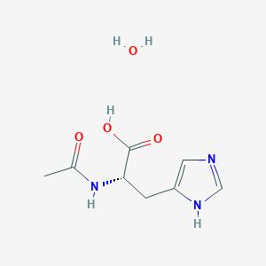 molecular formula C8H13N3O4 B554824 N-acetylhistidine monohydrate CAS No. 39145-52-3