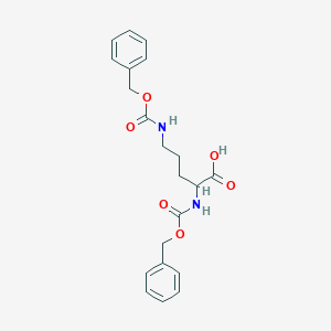 molecular formula C21H24N2O6 B554835 (S)-2,5-Bis(((benzyloxy)carbonyl)amino)pentanoic acid CAS No. 2274-58-0