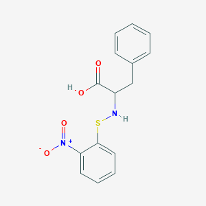2-[(2-Nitrophenyl)sulfanylamino]-3-phenylpropanoic acid