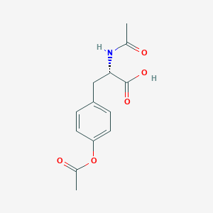 molecular formula C13H15NO5 B554845 (S)-2-乙酰氨基-3-(4-乙酰氧基苯基)丙酸 CAS No. 17355-23-6