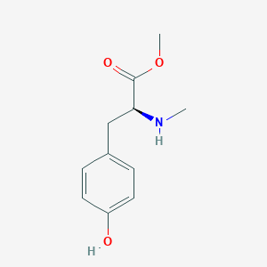 molecular formula C11H16ClNO3 B554847 Methyl (2S)-3-(4-hydroxyphenyl)-2-(methylamino)propanoate CAS No. 70963-39-2
