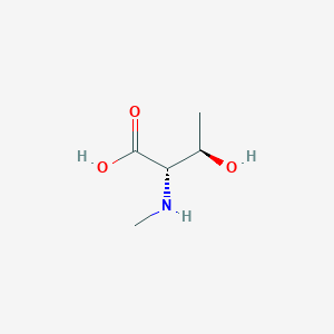 molecular formula C5H11NO3 B554851 (2S,3R)-3-Hydroxy-2-(methylamino)butanoic acid CAS No. 2812-28-4