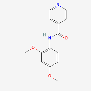 molecular formula C14H14N2O3 B5548556 N-(2,4-dimethoxyphenyl)pyridine-4-carboxamide 