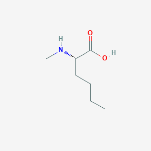 molecular formula C7H15NO2 B554860 (2S)-2-(甲基氨基)己酸 CAS No. 17343-27-0