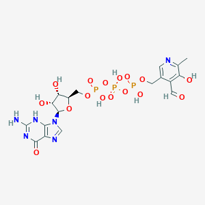 molecular formula C18H23N6O16P3 B055487 Guanosine triphosphopyridoxal CAS No. 117643-63-7