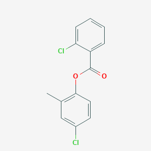 molecular formula C14H10Cl2O2 B5548743 4-chloro-2-methylphenyl 2-chlorobenzoate CAS No. 6141-61-3
