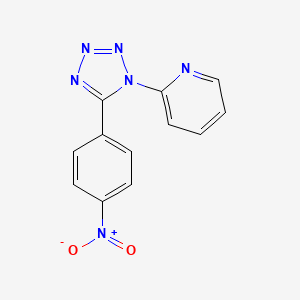 molecular formula C12H8N6O2 B5548757 2-[5-(4-NITROPHENYL)-1H-1,2,3,4-TETRAZOL-1-YL]PYRIDINE 