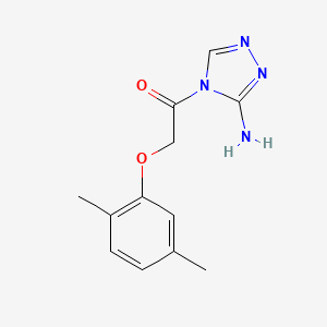 molecular formula C12H14N4O2 B5548760 4-[(2,5-dimethylphenoxy)acetyl]-4H-1,2,4-triazol-3-amine 