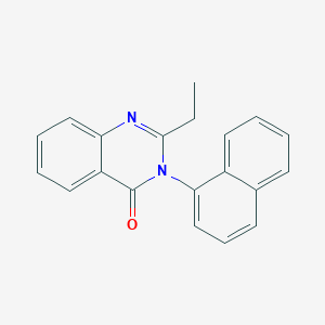 molecular formula C20H16N2O B5548772 2-ethyl-3-(1-naphthyl)-4(3H)-quinazolinone 