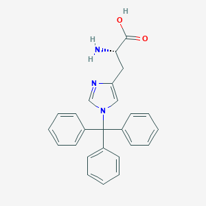 molecular formula C25H23N3O2 B554886 H-His(Trt)-OH CAS No. 35146-32-8