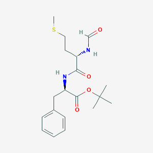 molecular formula C19H28N2O4S B055489 N-Formylmethionylphenylalanine tert-butyl ester CAS No. 117014-54-7