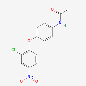 molecular formula C14H11ClN2O4 B5548906 N-[4-(2-chloro-4-nitrophenoxy)phenyl]acetamide CAS No. 89845-62-5