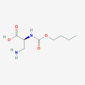 molecular formula C8H16N2O4 B554894 (2S)-3-氨基-2-(丁氧羰基氨基)丙酸 CAS No. 188016-53-7