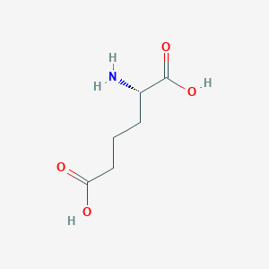molecular formula C6H11NO4 B554920 L-2-氨基己二酸 CAS No. 1118-90-7