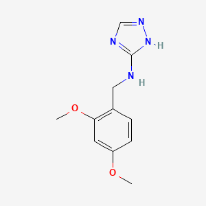 molecular formula C11H14N4O2 B5549225 N-(2,4-Dimethoxybenzyl)-4H-1,2,4-triazol-3-amine 