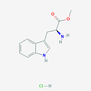 molecular formula C12H15ClN2O2 B554934 L-Tryptophan methyl ester hydrochloride CAS No. 7524-52-9