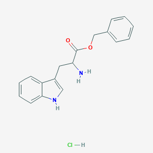 molecular formula C18H19ClN2O2 B554936 L-tryptophan benzyl ester hydrochloride CAS No. 35858-81-2
