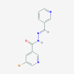 molecular formula C12H9BrN4O B5549484 5-bromo-N'-[(E)-pyridin-3-ylmethylidene]pyridine-3-carbohydrazide 