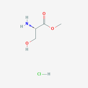 molecular formula C4H10ClNO3 B554952 L-丝氨酸甲酯盐酸盐 CAS No. 5680-80-8