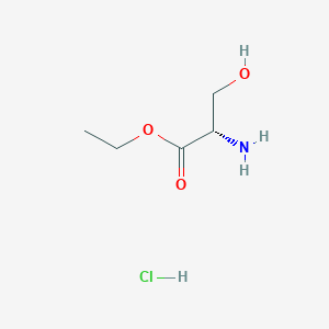 molecular formula C5H12ClNO3 B554953 Ethyl L-serinate hydrochloride CAS No. 26348-61-8