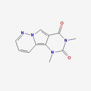 molecular formula C11H10N4O2 B5549536 3,5-dimethyl-3,5,9,10-tetrazatricyclo[7.4.0.02,7]trideca-1,7,10,12-tetraene-4,6-dione 