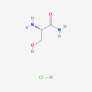 molecular formula C3H9ClN2O2 B554955 L-Serinamide hydrochloride CAS No. 65414-74-6