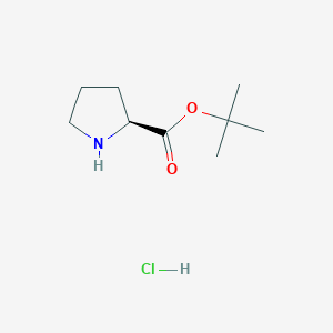 molecular formula C9H18ClNO2 B554961 tert-Butyl L-prolinate hydrochloride CAS No. 5497-76-7