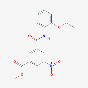 molecular formula C17H16N2O6 B5549627 Methyl 3-[(2-ethoxyphenyl)carbamoyl]-5-nitrobenzoate 