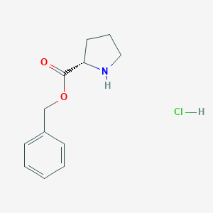 molecular formula C12H16ClNO2 B554964 L-Proline benzyl ester hydrochloride CAS No. 16652-71-4