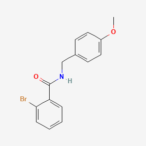 molecular formula C15H14BrNO2 B5549651 2-bromo-N-[(4-methoxyphenyl)methyl]benzamide CAS No. 5347-33-1