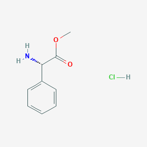 molecular formula C9H12ClNO2 B554969 (S)-Methyl 2-amino-2-phenylacetate hydrochloride CAS No. 15028-39-4