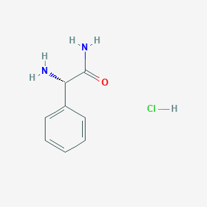 molecular formula C10H14ClNO3 B554970 (S)-2-Amino-2-phenylacetamide hydrochloride CAS No. 60079-51-8