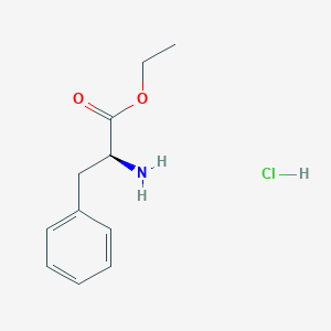 molecular formula C11H16ClNO2 B554976 Ethyl L-phenylalaninate hydrochloride CAS No. 3182-93-2