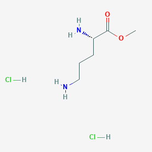 molecular formula C6H16Cl2N2O2 B554982 Methyl L-ornithine dihydrochloride CAS No. 40216-82-8